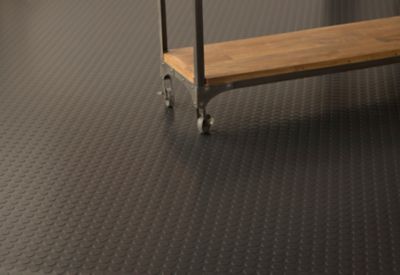 Image showing  Coin Roll-Out Vinyl Garage Flooring, 75 Mil