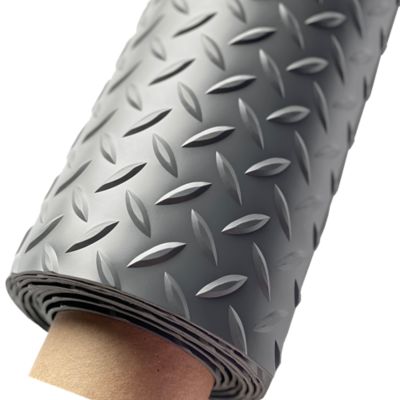 Image showing  Diamond Tread Roll-Out Vinyl Garage Flooring, 75 Mil