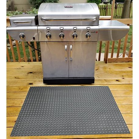 G-Floor Diamond Tread Gas Grill Mat, 47 in. x 32 in., Slate Grey at Tractor  Supply Co.
