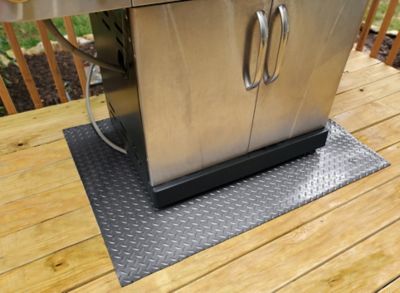 Image showing  Diamond Tread Gas Grill Mat, 47 in. x 32 in., Slate Grey