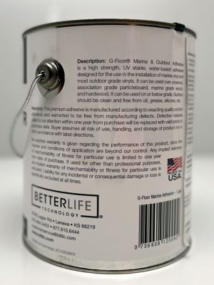 Image showing  Marine and Outdoor Adhesive, 4 gal.