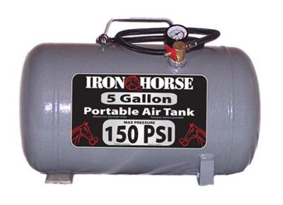 Iron Horse 5 gal. Portable Air Tank, 150 PSI