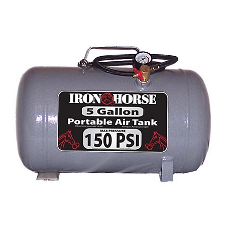 Iron Horse 5 gal. Portable Air Tank, 150 PSI