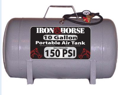 Iron Horse 10 gal. Portable Air Tank, 150 PSI