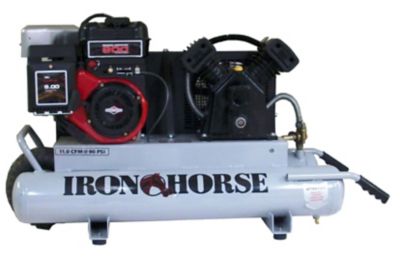 Iron Horse Twin Tank Air Compressor, IHTT60G-BS