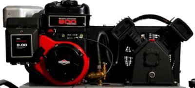 Image showing 1 th Iron Horse 6 hp 25 gal. Portable Horizontal Air Compressor, IHP60G25H1-BS