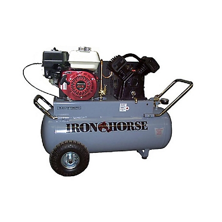 Iron Horse Portable Horizontal Air Compressor, IHP55G25H1