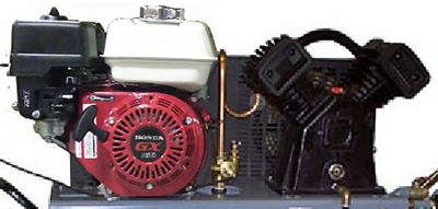 Image showing  5.5 HP 25 gal. Single-Stage Portable Horizontal Air Compressor, 150 PSI