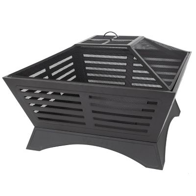 Pleasant Hearth 33 in. Hutchinson Steel Wood-Burning Fire Pit