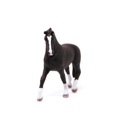Image showing  Hannoverian Mare Horse Toy Figurine, Black