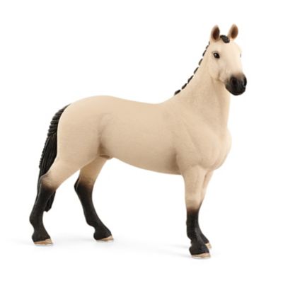 Schleich Hannoverian Gelding Horse Figure Toy, Red Dun