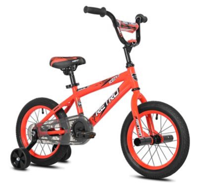 Kent Boys' 12 in. 1-Speed Retro Bicycle with Training Wheels, Steel Frame