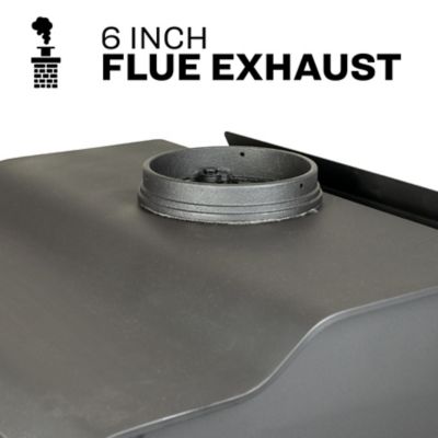 Image showing  Wood-Burning Defender Stove on Legs, 1,200 sq. ft., 68,000 BTUs