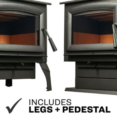 Image showing 8 th US Stove Wood-Burning Defender Stove on Legs, 1,200 sq. ft., 68,000 BTUs