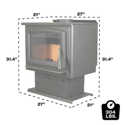 US Stove Wood-Burning Forester Pedestal Stove, For 2,000 sq. ft. Rooms at  Tractor Supply Co.