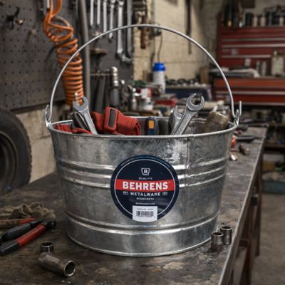 Image showing 4 th Behrens HD Galvanized Utility Pail, C17