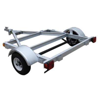 Image showing  4 ft. x 4 ft. Single Axle Galvanized Kit Trailer, 820 lb. Max Capacity