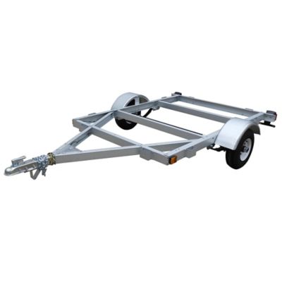 Stirling 4 ft. x 6 ft. Single Axle Galvalume Kit Trailer, 800 lb. Max Capacity