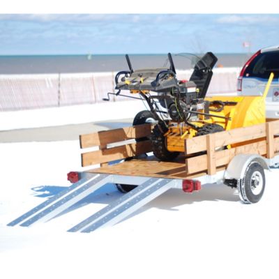 Image showing  4 ft. x 6 ft. Single Axle Galvalume Kit Trailer, 800 lb. Max Capacity