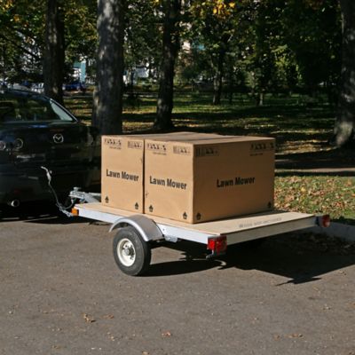 Image showing  4 ft. x 6 ft. Single Axle Galvalume Kit Trailer, 800 lb. Max Capacity