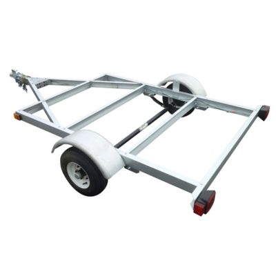 Image showing 7 th Stirling 4 x 6ft. Single Axle Galvalume Kit Trailer, 800 lb. Max Capacity