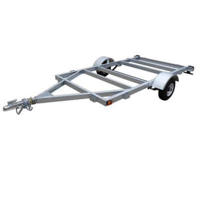 Stirling 4 ft. x 8 ft. Single Axle Galvanized Kit Trailer, 1,000 lb. Max Capacity