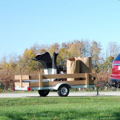 Image showing  4 ft. x 8 ft. Single Axle Galvanized Kit Trailer, 1,000 lb. Max Capacity