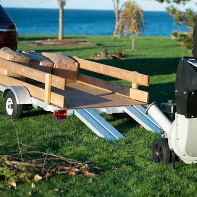 Image showing  4 ft. x 8 ft. Single Axle Galvanized Kit Trailer, 1,000 lb. Max Capacity