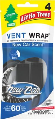 Little Trees New Car Vent Wraps, 4 pk.