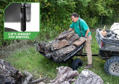 Image showing  Stockman Lift-Assist and Swivel ATV Dump Cart with ATV-Grade OTR Tires, 15 cu. ft. to 17 cu. ft.