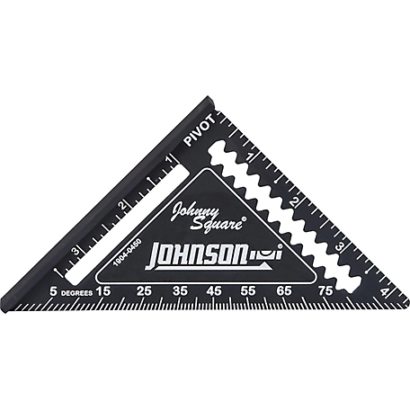 Johnson Level 1.5-3.5 in. Laser-Etched Easy-Read Aluminum Rafter Square
