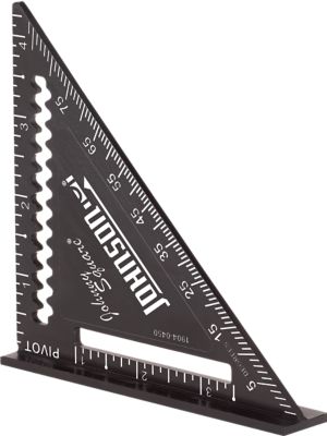 Image showing  1.5-3.5 in. Laser-Etched Easy-Read Aluminum Rafter Square