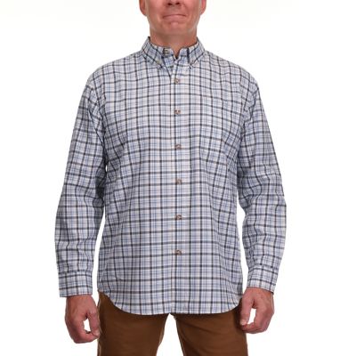 Ridgecut Men's Long-Sleeve Plaid Performance Yard Shirt