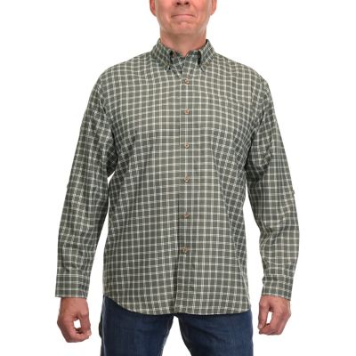 Ridgecut Men's Long-Sleeve Plaid Performance Yard Shirt