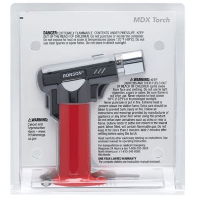 Image showing 7 th Ronson MDX Torch, Red/Black