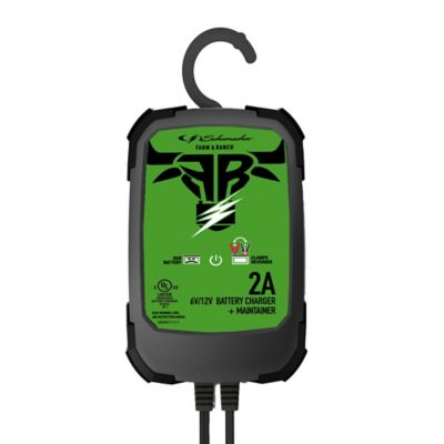 Farm & Ranch Schumacher Electric Farm and Ranch FR01536 2 Amp 6 Volt and 12 Volt Fully Automatic Battery Charger and Maintainer