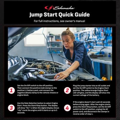 Image showing  300A 6/12V Electric Schumacher Wheeled Battery Charger and Jump Starter