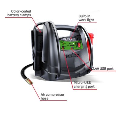 Image showing  Schumacher Electric Farm and Ranch 4-in-1 Portable Power Station and 1,200A Peak 12V Jump Starter