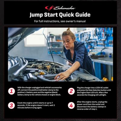 Image showing  100A 6/12V Electric Schumacher Fully Automatic Battery Charger and Jump Starter