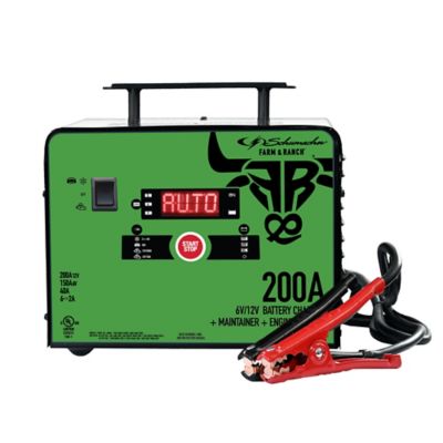 Farm & Ranch Schumacher Electric Farm and Ranch 200 Amp 6 Volt and 12 Volt Fully Automatic Battery Charger and Jump Starter