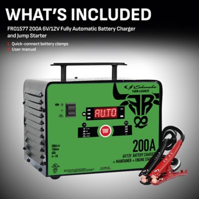 Image showing  200A 6/12V Electric Schumacher Fully Automatic Battery Charger and Jump Starter