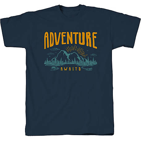 Farm Fed Clothing Men's Adventure Awaits Short Sleeve T-Shirt, TSC1653