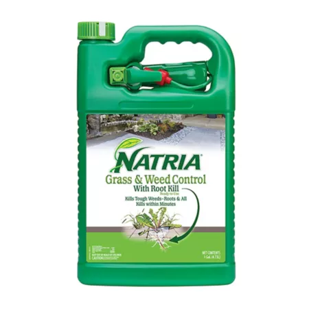 Natria 1 gal Grass and Weed Control with Root Killer Brush & Root Removal