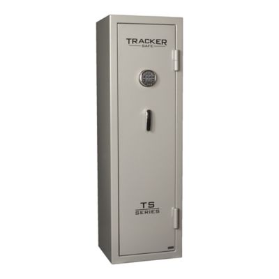 Tracker Safe 8 Long Gun, E-Lock, 30 Min. Fire Rating, Gun Safe, Gray