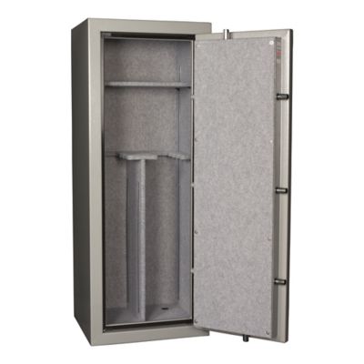 Image showing 6 th Tracker Safe 14 Long Gun 8.6 cu. ft. E-Lock Gun Safe, Gray