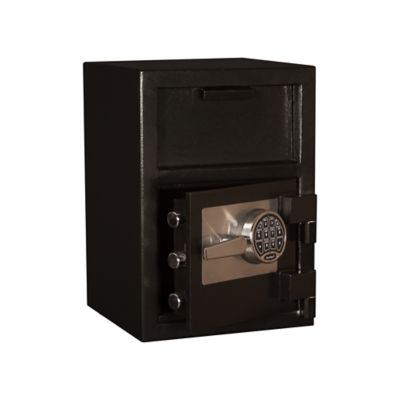 Image showing  0.67 cu. ft. Electronic Lock Steel Deposit Safe with Hopper, 14 in. x 14 in. x 20 in.