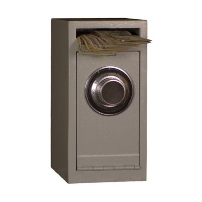 Image showing  0.22 cu. ft. Dial Lock Safe Deposit Safe with Felt Carpet Liner, 8 in. x 6 in. x 12 in.