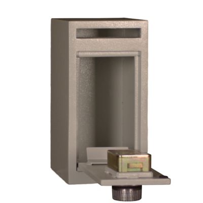 Image showing  0.22 cu. ft. Dial Lock Safe Deposit Safe with Felt Carpet Liner, 8 in. x 6 in. x 12 in.