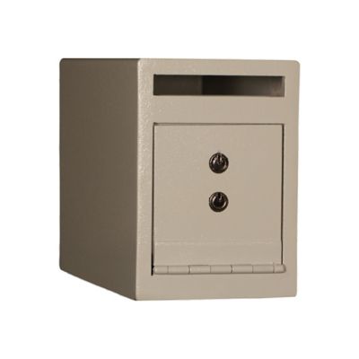 Image showing  0.23 cu. ft. Keyed Lock Safe Deposit Safe with Felt Carpet Liner, 12 in. x 6 in. x 8.5 in.