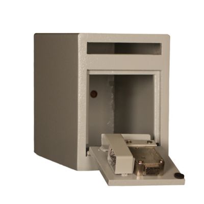 Image showing  0.23 cu. ft. Keyed Lock Safe Deposit Safe with Felt Carpet Liner, 12 in. x 6 in. x 8.5 in.